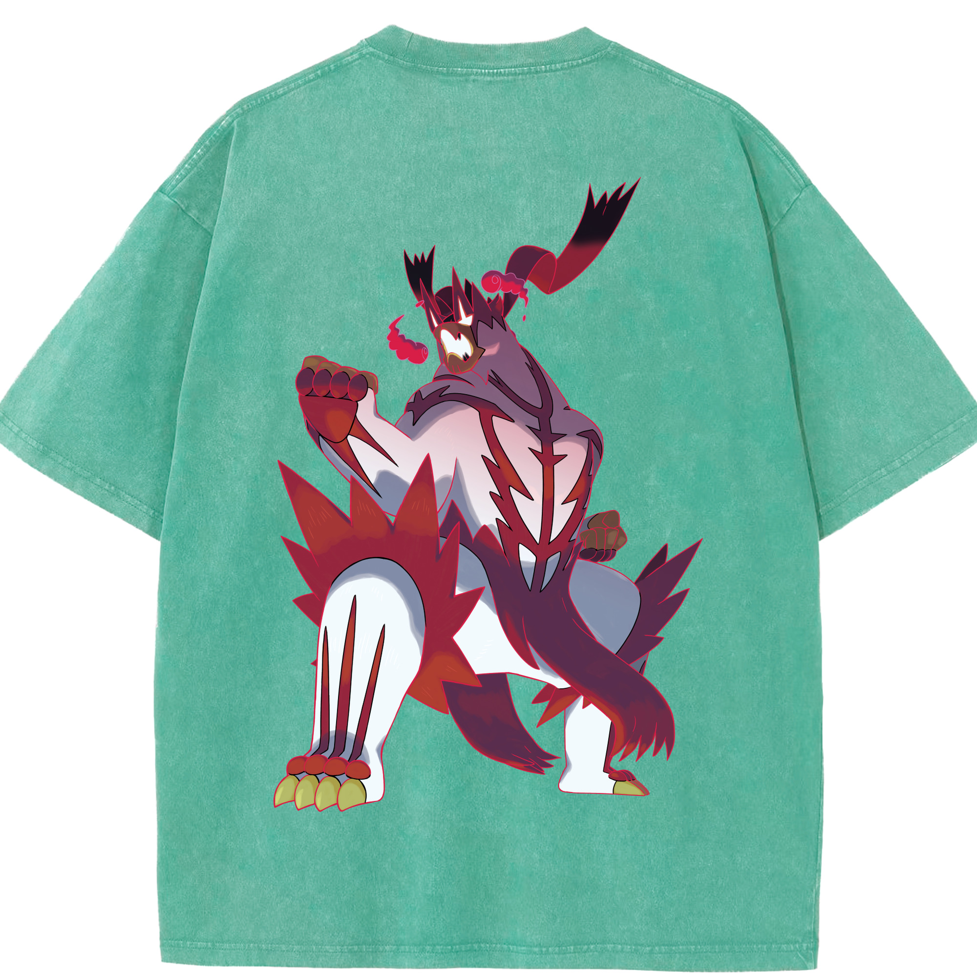 （画像用） ポケットモンスター Pokémon 綿100% ヴィンテージ風 半袖Tシャツ（背面プリント）